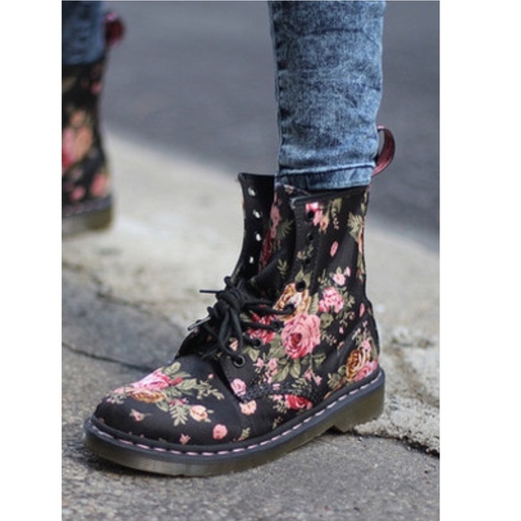 dr martens floral boots sale
